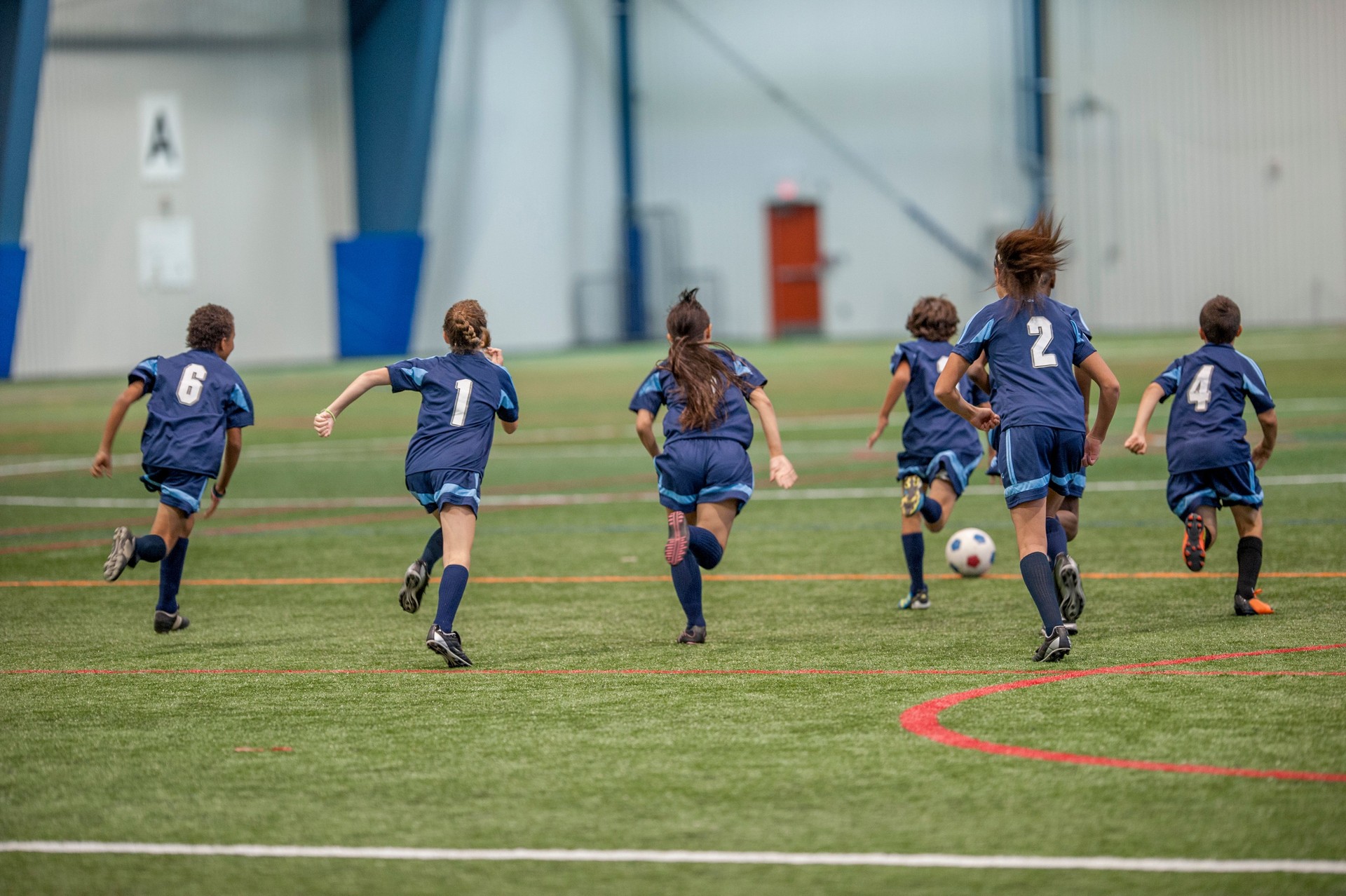 Children Playing Soccer